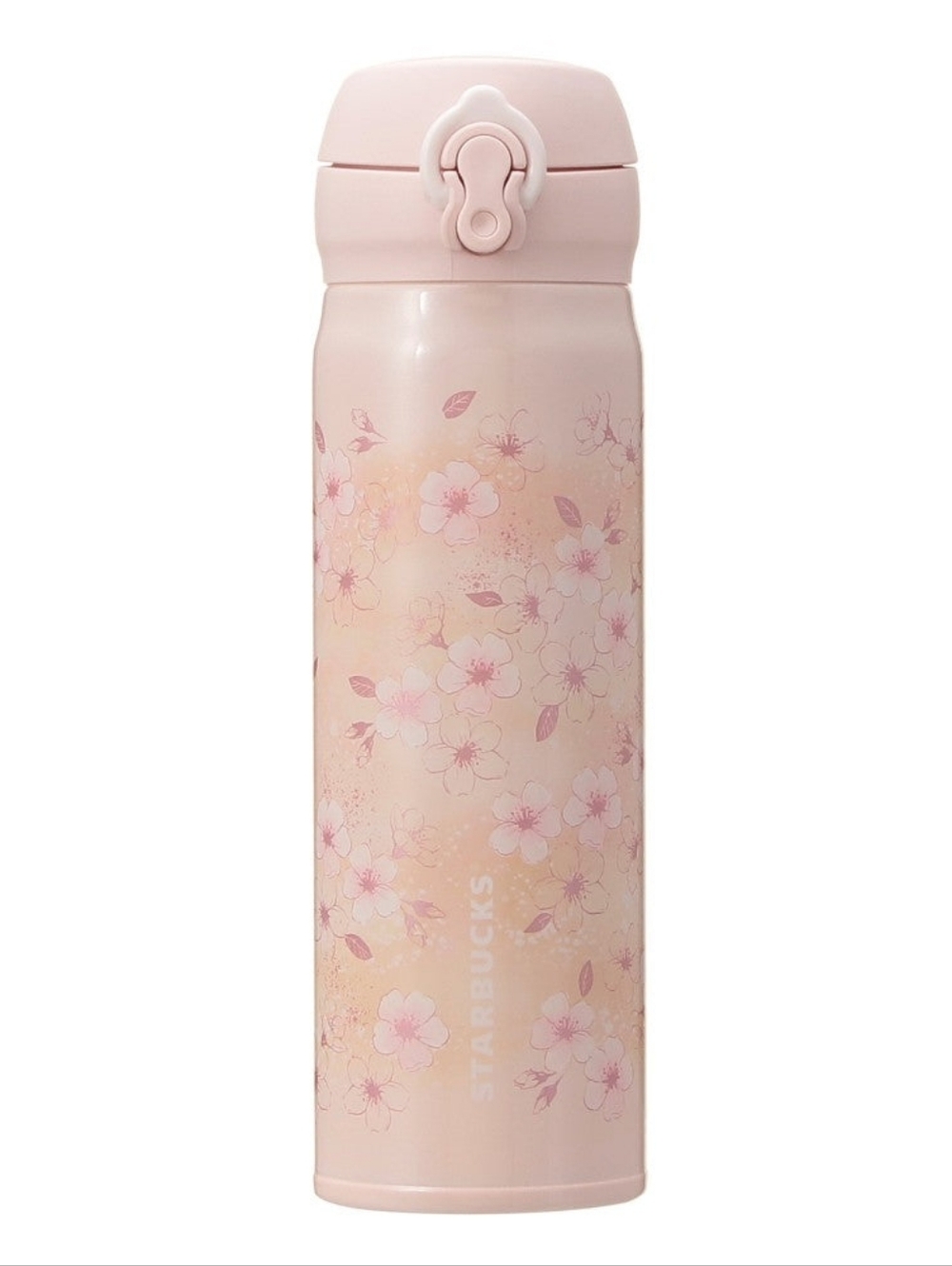 Japan RARE Starbucks 2026 Sakura Pink Beige Handy Stainless Steel Bottle 500ml